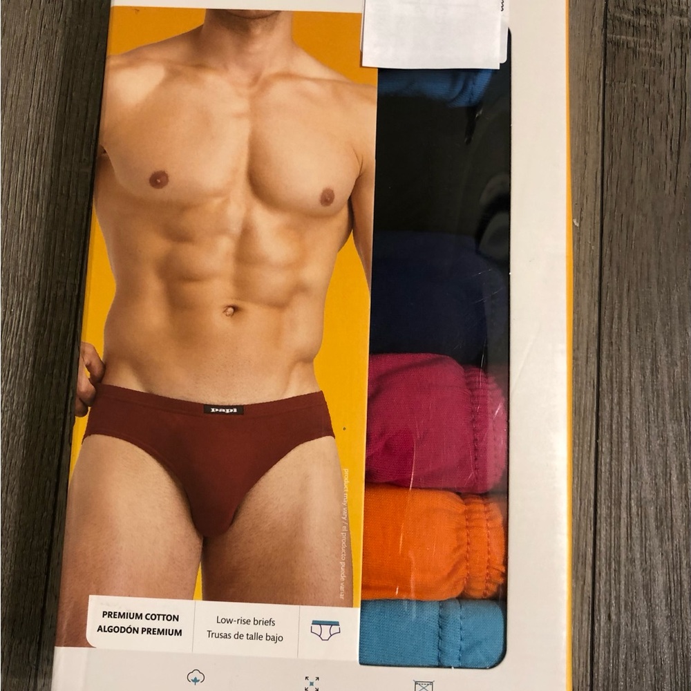 Papi premium cotton low rise briefs  Small Large